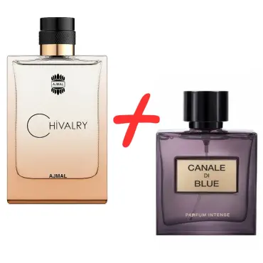 Ajmal Chivalry + Lumea parfumurilor Canale Di Blue Parfum Intense