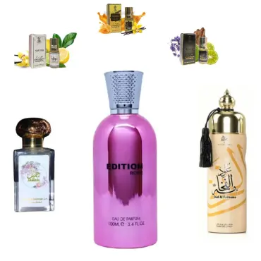 Fragrance World Edition Rose + Otoori Jameela + Otoori Oud Simple + 3 uleiuri de parfum mini