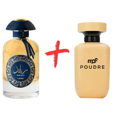 Lattafa Ra'ed Gold și My Perfumes Poudre