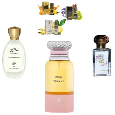 Maison Alhambra Pink Velvet + Otoori Bakhoor + Otoori Jameela + 3 uleiuri de parfum mici